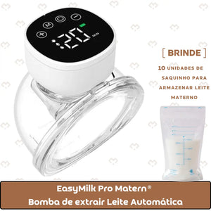 EasyMilk Pro Matern® - Bomba de Leite Automática + Brinde Exclusivo!