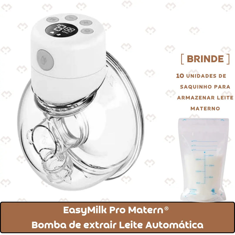 EasyMilk Pro Matern® - Bomba de Leite Automática + Brinde Exclusivo!