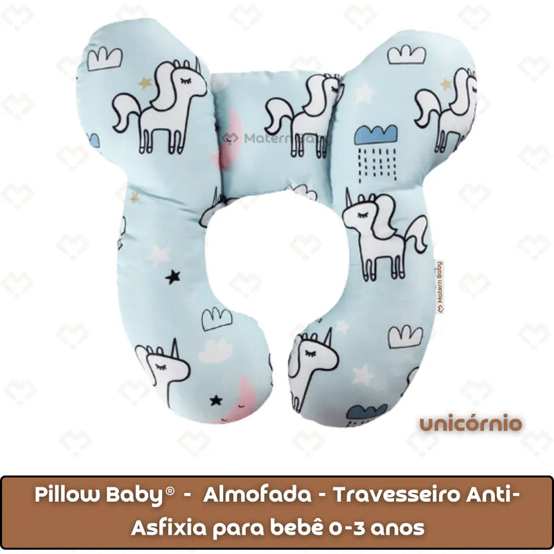 Pillow Baby® -  Almofada - Travesseiro Anti-Asfixia para bebê 0-3 anos