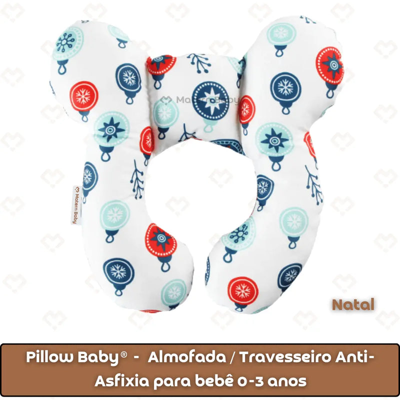 Pillow Baby® -  Almofada - Travesseiro Anti-Asfixia para bebê 0-3 anos