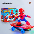 Brinquedo Acrobático Homem-Aranha | Carrinho Automático e Luminoso – SpiderSpin®