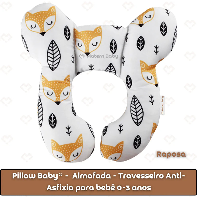 Pillow Baby® -  Almofada - Travesseiro Anti-Asfixia para bebê 0-3 anos