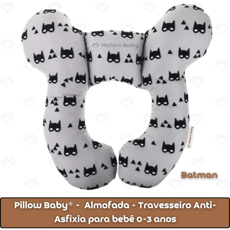 Pillow Baby® -  Almofada - Travesseiro Anti-Asfixia para bebê 0-3 anos